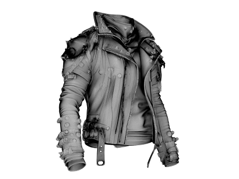 Leather Jacket 3D Model