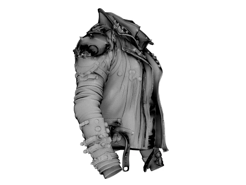 Leather Jacket 3D Model