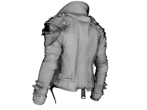 Leather Jacket 3D Model