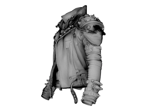 Leather Jacket 3D Model