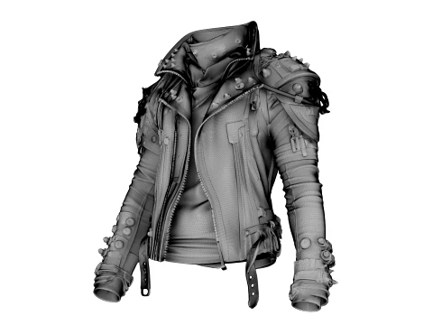 Leather Jacket 3D Model