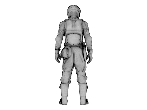 Motorcycle Rider 3D Model