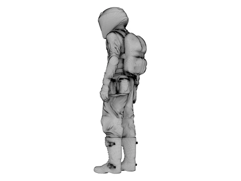 Motorcycle Rider 3D Model