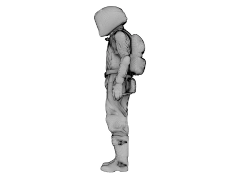 Motorcycle Rider 3D Model