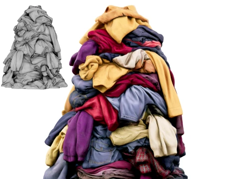Pile of Clothes 3D Model