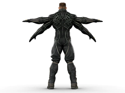 Quadra Arm Sentinel character 3D Model