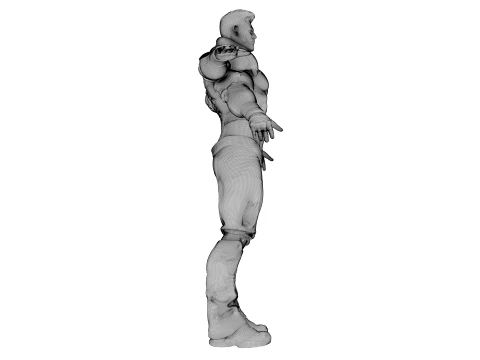 Quadra Arm Sentinel character 3D Model