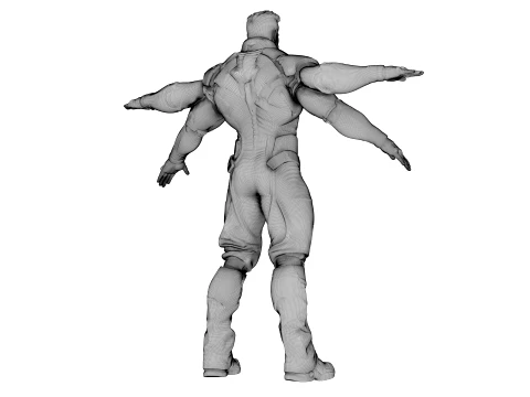 Quadra Arm Sentinel character 3D Model