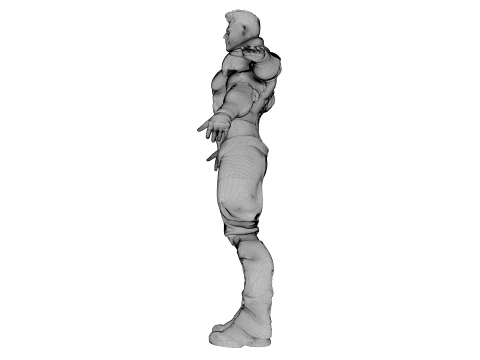 Quadra Arm Sentinel character 3D Model