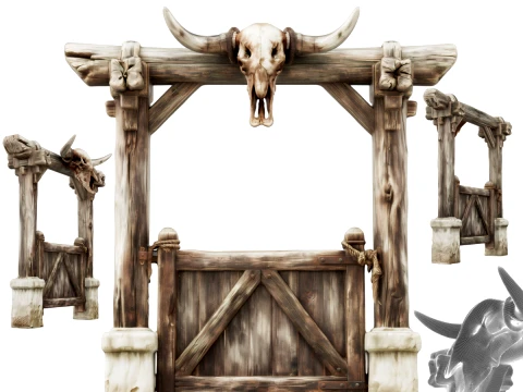 Ranch Gate 3D Model