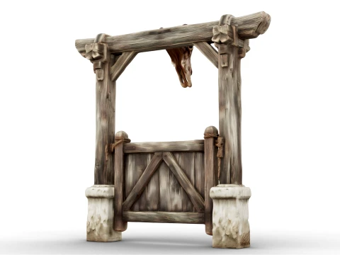 Ranch Gate 3D Model