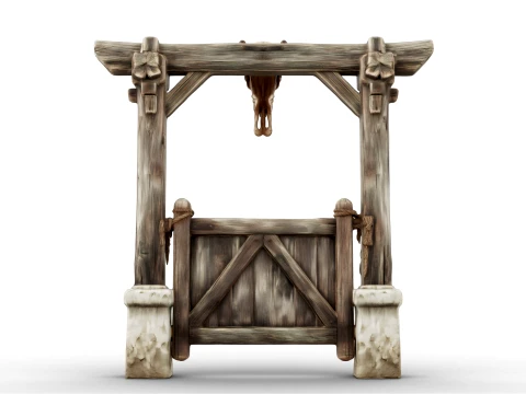Ranch Gate 3D Model
