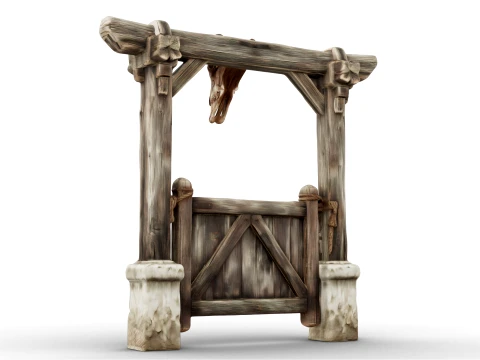 Ranch Gate 3D Model