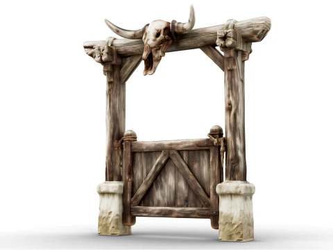 Ranch Gate 3D Model
