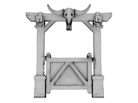 Ranch Gate 3D Model