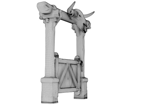 Ranch Gate 3D Model