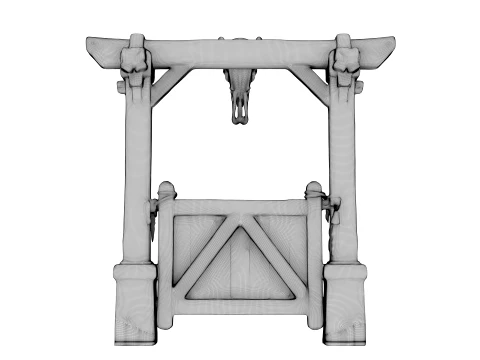 Ranch Gate 3D Model
