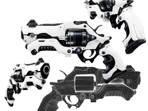 Aurora Mech Arm Weapon 3D Model