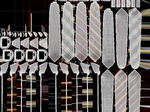 Tie Collection A 3D Model