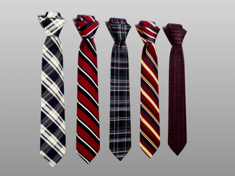 Tie Collection A 3D Model