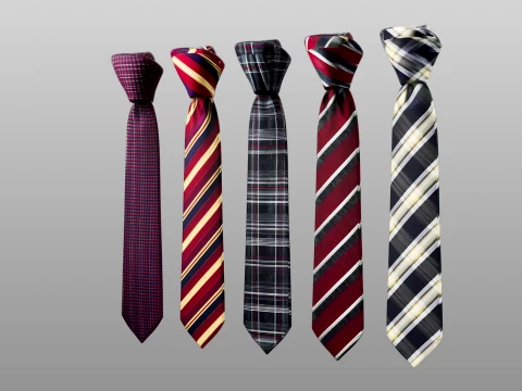 Tie Collection A 3D Model