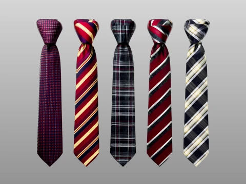 Tie Collection A 3D Model