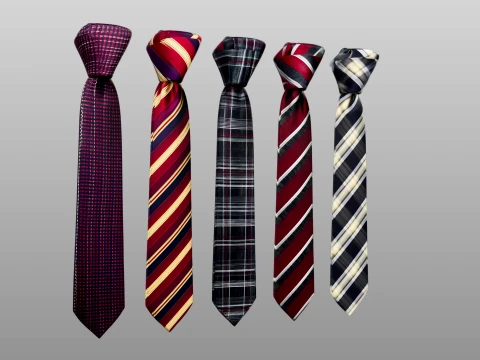 Tie Collection A 3D Model