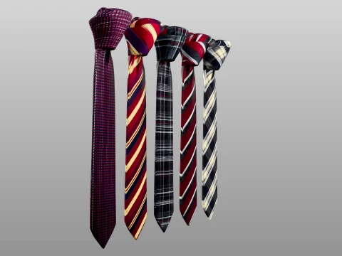 Tie Collection A 3D Model
