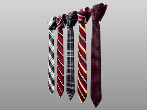 Tie Collection A 3D Model