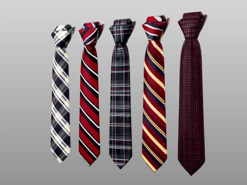 Tie Collection A 3D Model