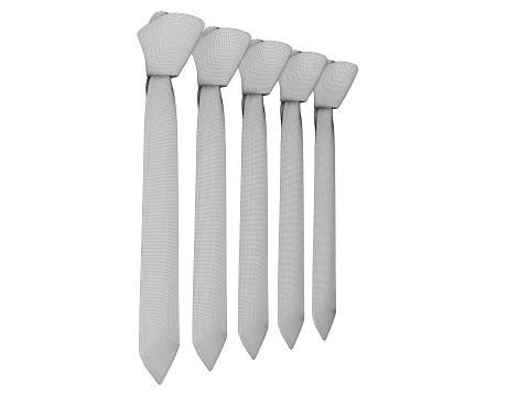 Tie Collection A 3D Model