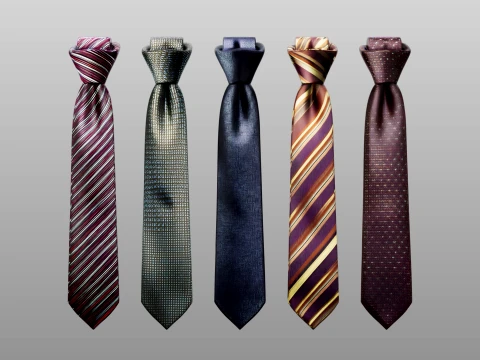 Tie Collection B 3D Model