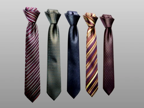 Tie Collection B 3D Model