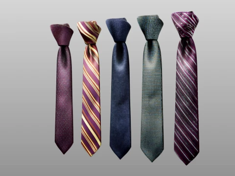 Tie Collection B 3D Model