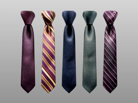 Tie Collection B 3D Model