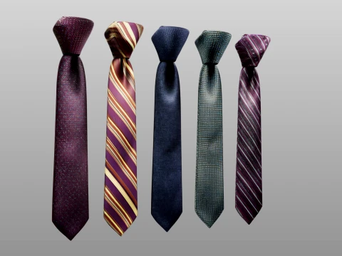 Tie Collection B 3D Model