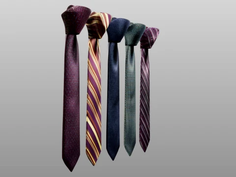 Tie Collection B 3D Model