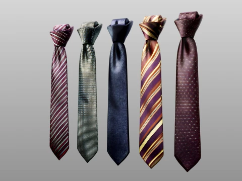Tie Collection B 3D Model