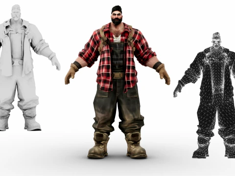 Lumberjack 3D Model