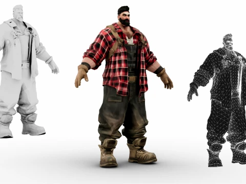 Lumberjack 3D Model