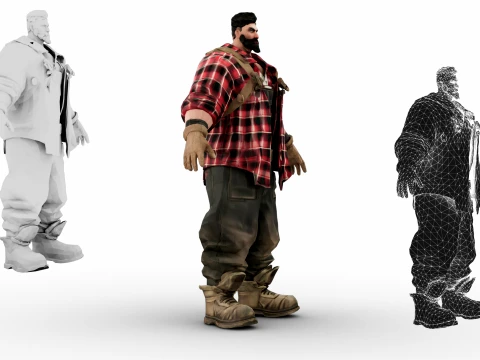 Lumberjack 3D Model
