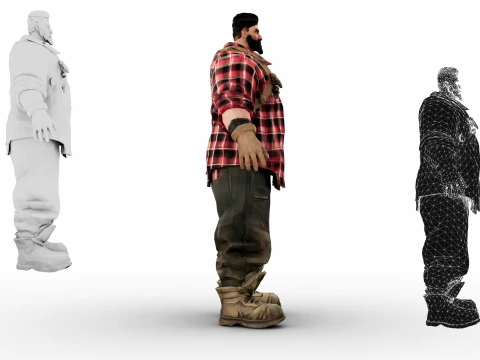 Lumberjack 3D Model