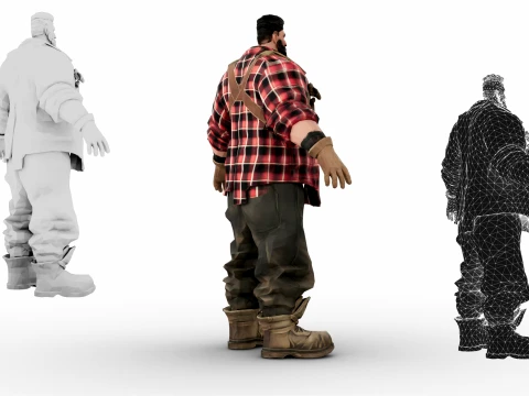 Lumberjack 3D Model