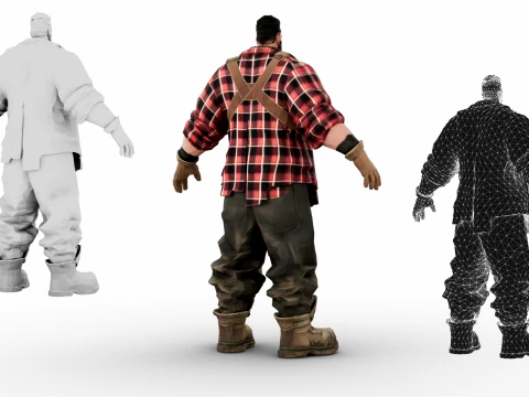 Lumberjack 3D Model