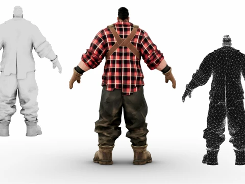 Lumberjack 3D Model