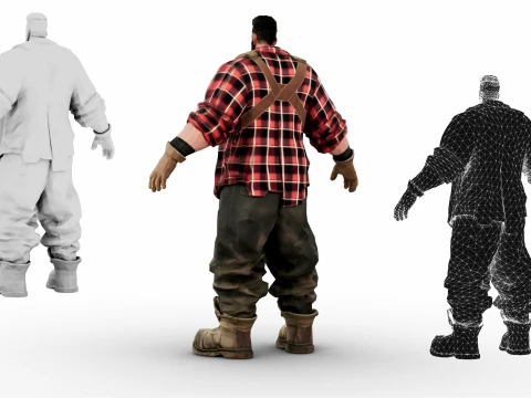 Lumberjack 3D Model