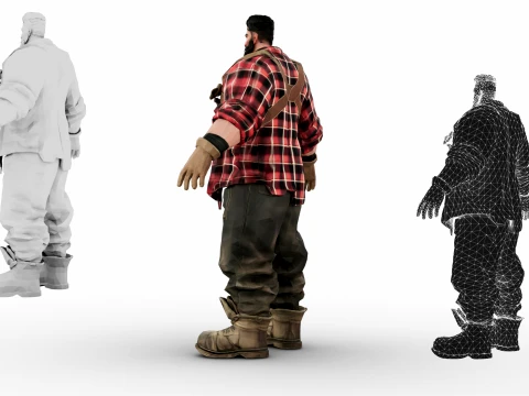 Lumberjack 3D Model