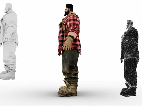 Lumberjack 3D Model