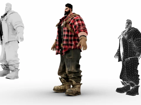 Lumberjack 3D Model
