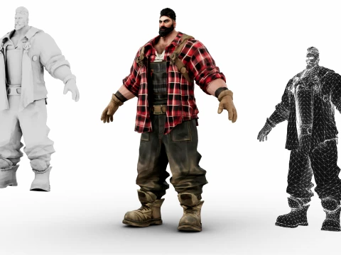 Lumberjack 3D Model
